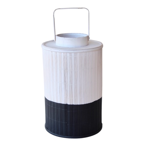 Black & White Bamboo Lantern