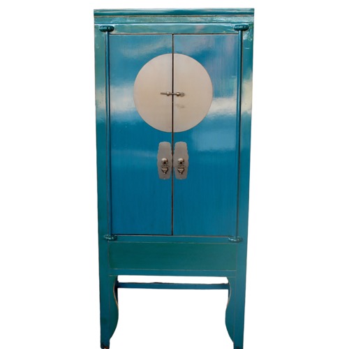 Blue 2 Door Cabinet