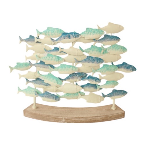 Blue & Green Swimming Fish Ornament
