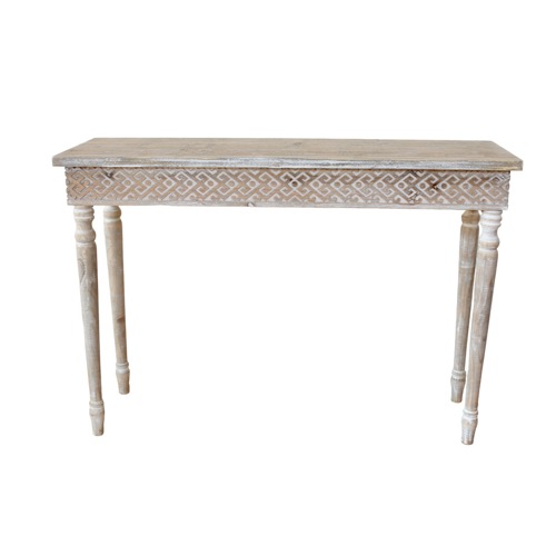 Distressed Wooden Carved Server