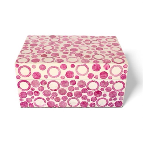 Pink Circle Capriz Box
