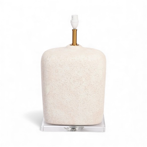 Off White with Crystal Base Lamp Base