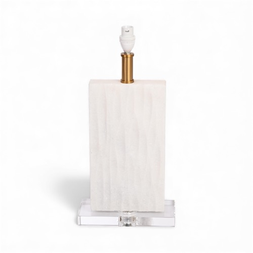 Marble With Crystal Lamp Base