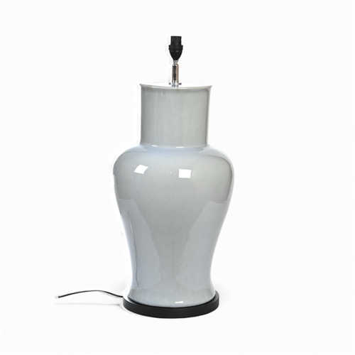 Baby Blue Crackle Lamp Base