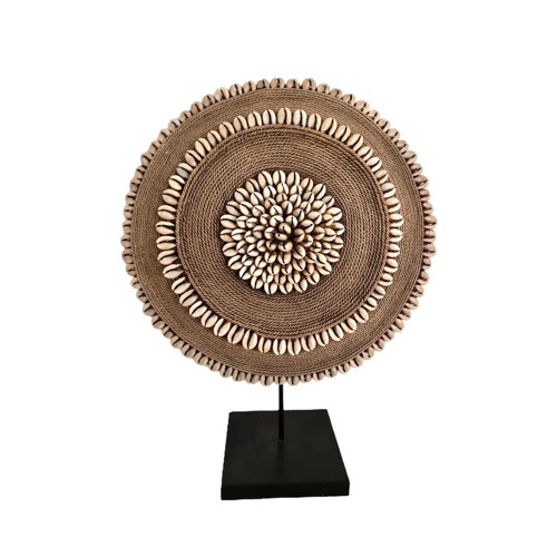 Beaded Shield On a Stand