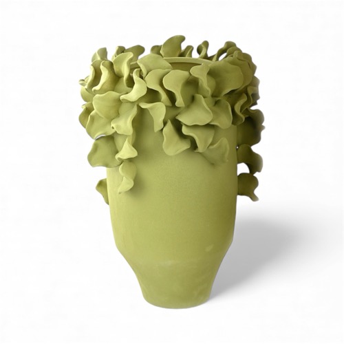 Green Porcelain Planter Organic