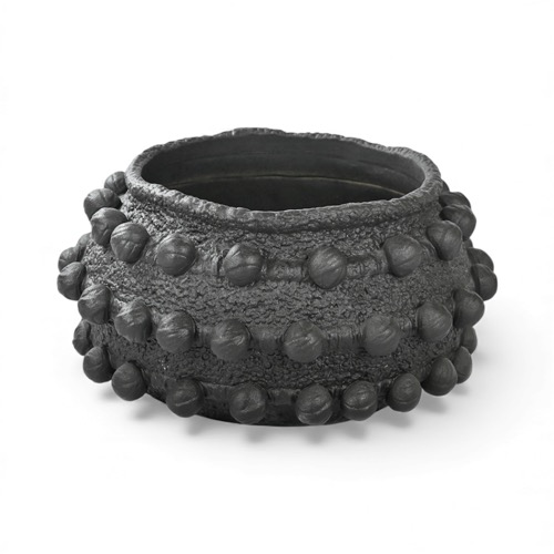 Round Porcelain Planter with Dots