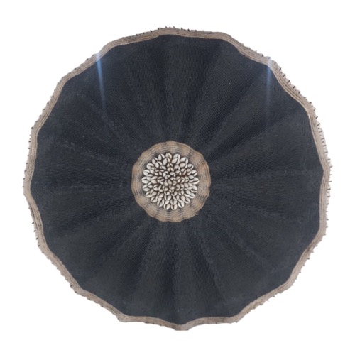 Black Umbrella Beaded Shield