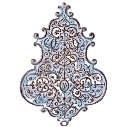 Blue & Gold Metal Wall Decor