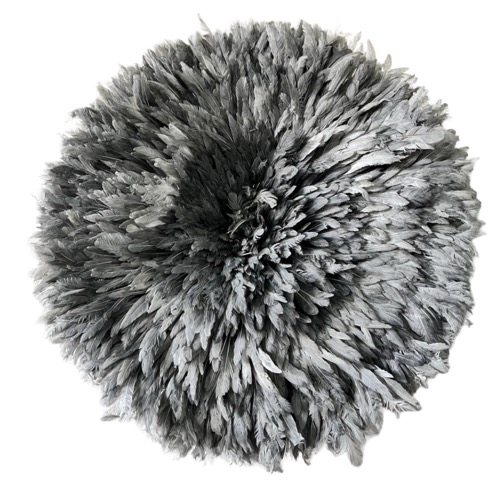 Grey Juju Feather Tribal Headdress