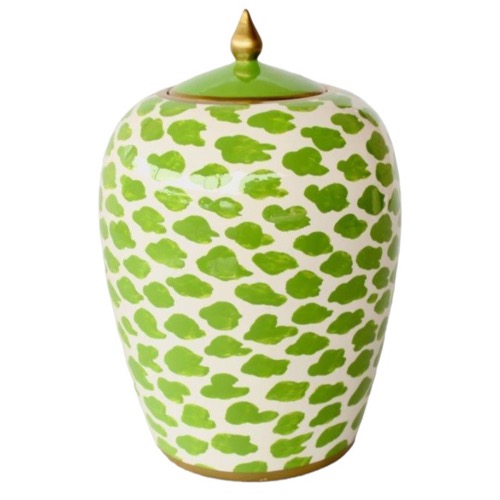 Lime Green Blob Ginger Jar