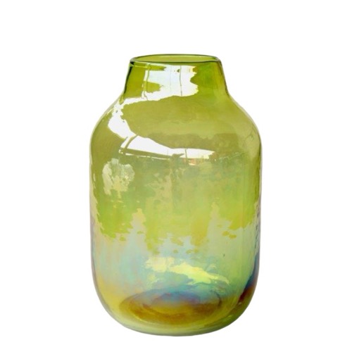Green Florescent Glass Jar