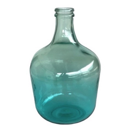 Large Aqua two tone bottle