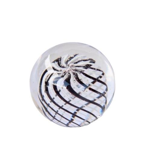Med Black & White Swirl Paperweight
