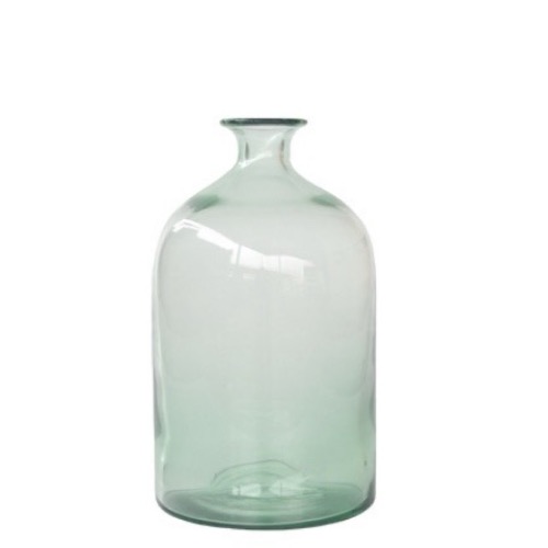 Medium Light Green Glass Bottle