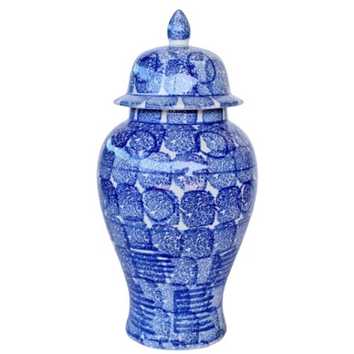 Blue Circle Ginger Jar