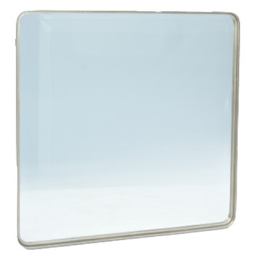 Simple Square Antique Pewter Mirror