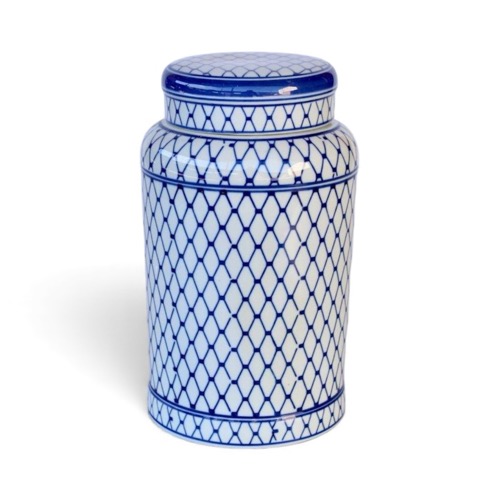 Large Blue & White Ginger Jar